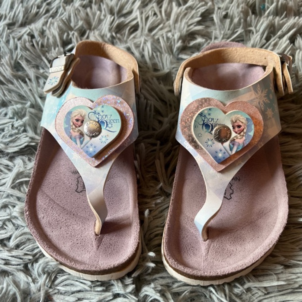 Gizeh Thong Frozen Elsa Sandals Size 34